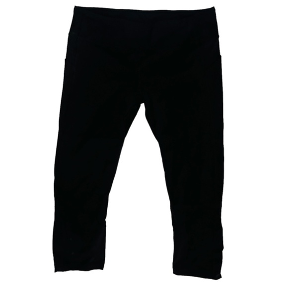 Lululemon Pace Rival Crop *Full-On Luxtreme 22" Black Capris SZ 12 - Picture 12 of 12